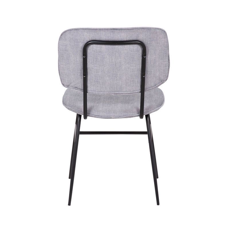 Aquasco 18.5'' H Velvet Upholstered Side Chair, Gray
