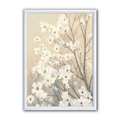 « brun onns fleurs »-cadre photo imprimé sur toile