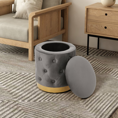 Upholstered Storage Ottoman