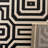 Arneshia Geometric Sand/Black Indoor / Outdoor Area Indoor/Outdoor Area Rug-1458729709
