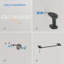 Porte-serviettes mural 20 po Cube Bathroom-65206833