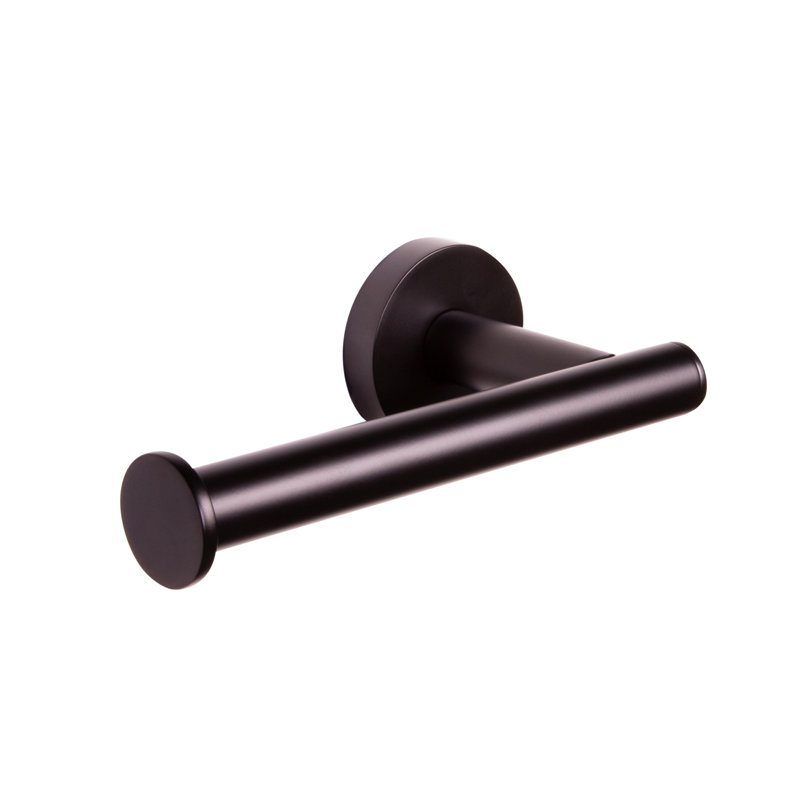 Porte-papier hygiénique mural Kelton, Noir mat