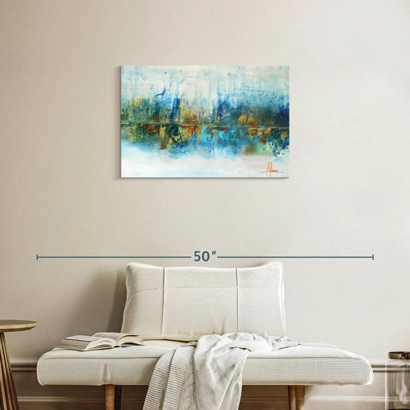 Avery Aqua Azul, 20" H x 30" W