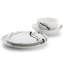  Service de table en porcelaine noire 24 pièces Sarah-1867566330