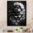 Toile avec cadre flottant noir