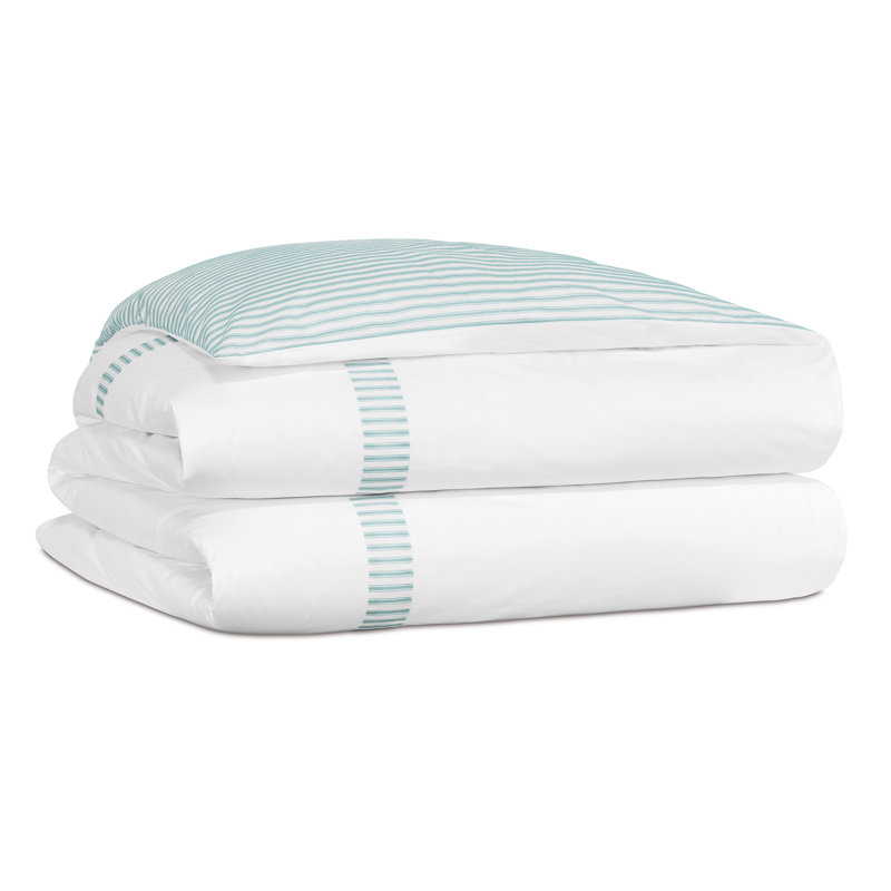 Blass Ticking Duvet Cover, Sea, King Duvet Cover