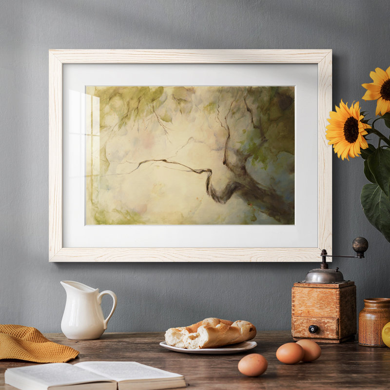 " Verdant April ", White, 28" H x 42" W x 1.5" D