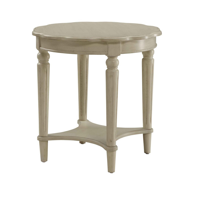 Antique White End Table