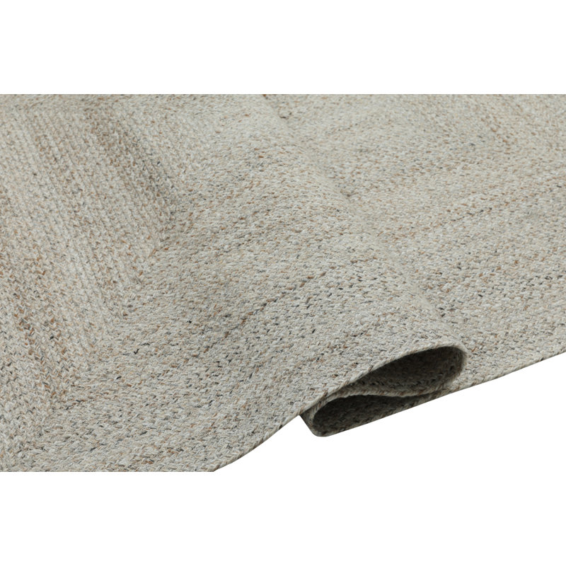 Layla Hand Braided Polyester Indoor Rug, Neutral, 5'x5'