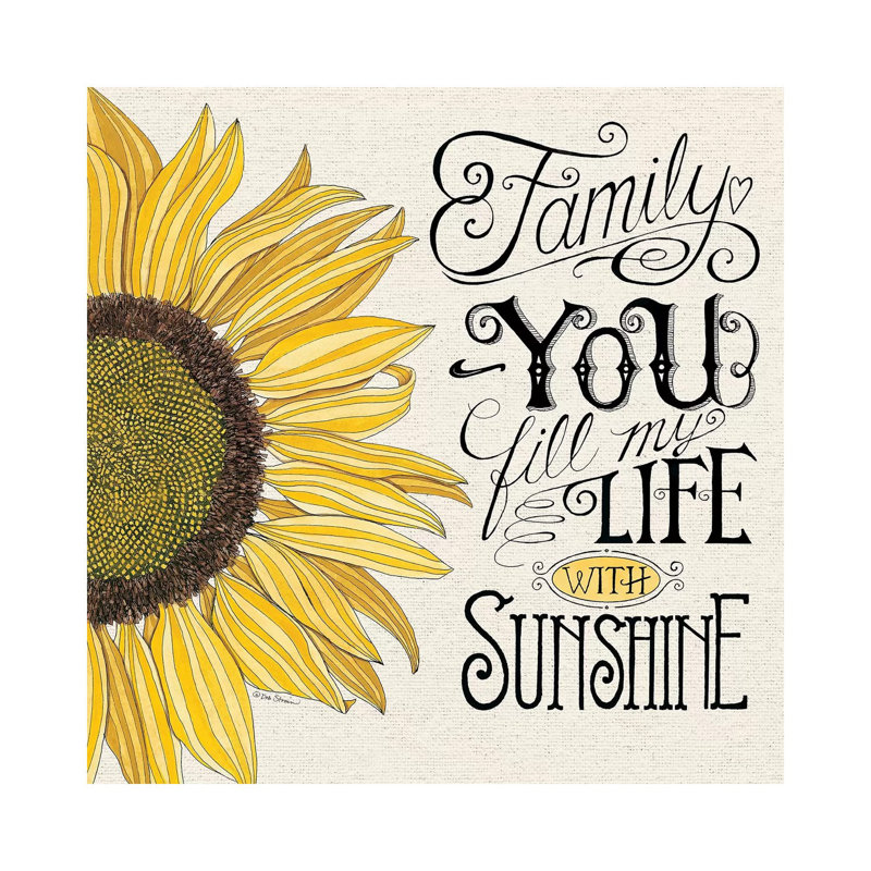 Fill My Life With Sunshine by Deb Strain - Wrapped Canvas Gallery-Wrapped Canvas Giclée, 30.48cm H x 30.48cm W