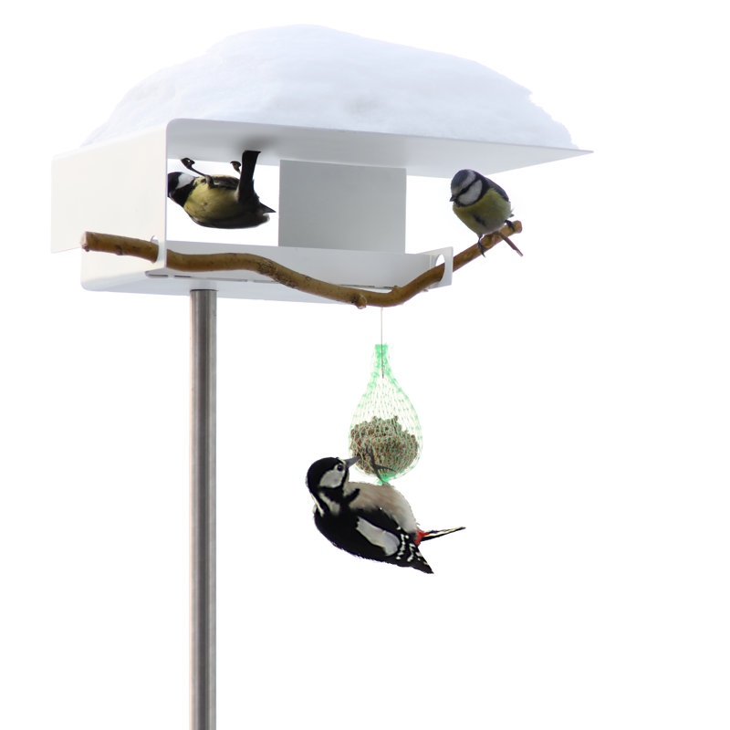 Metal Pole Decorative Bird Feeder