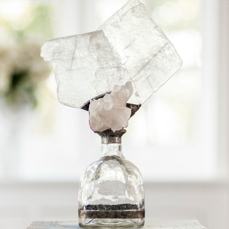 Selenite Handmade Decorative Bottles