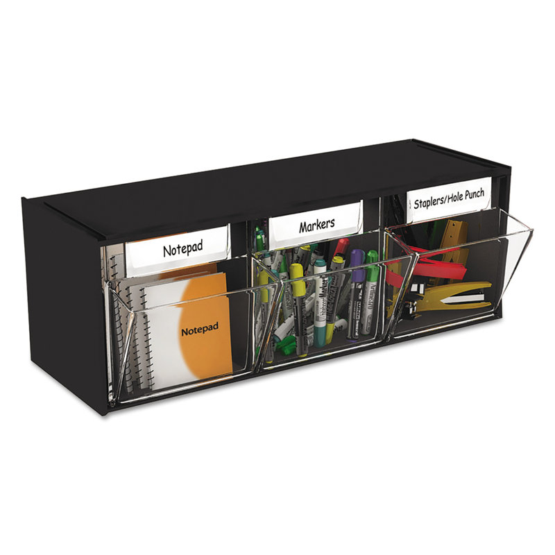Deflect-O Corporation Deflect-o® Tilt Bin™ Horizontal Interlocking Stora Plastic Bin