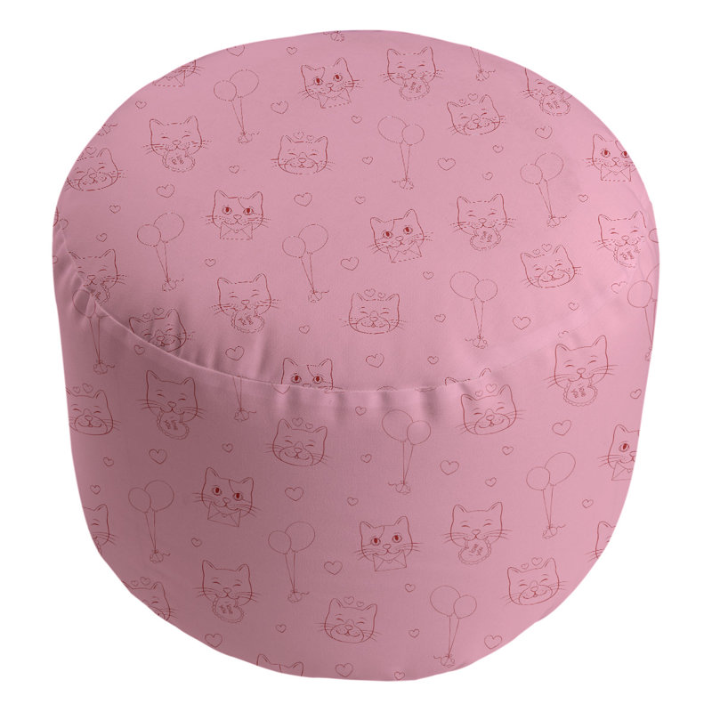 repose-pieds de chats saint-valentin hol, Rose clair
