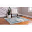 Tapis bleu clair tissé à la machine à motif abstrait Keimar-38205103