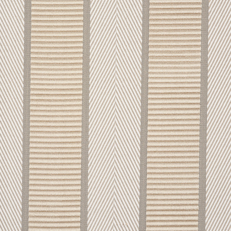 Tissu à rayures Schumacher x Timothy Corrigan, Champagne