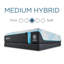 LuxeBreeze® 13" Medium Hybrid Mattress-2119494245