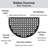 Half Moon Rubber Door Mat 23.5 x 15.75 Inches