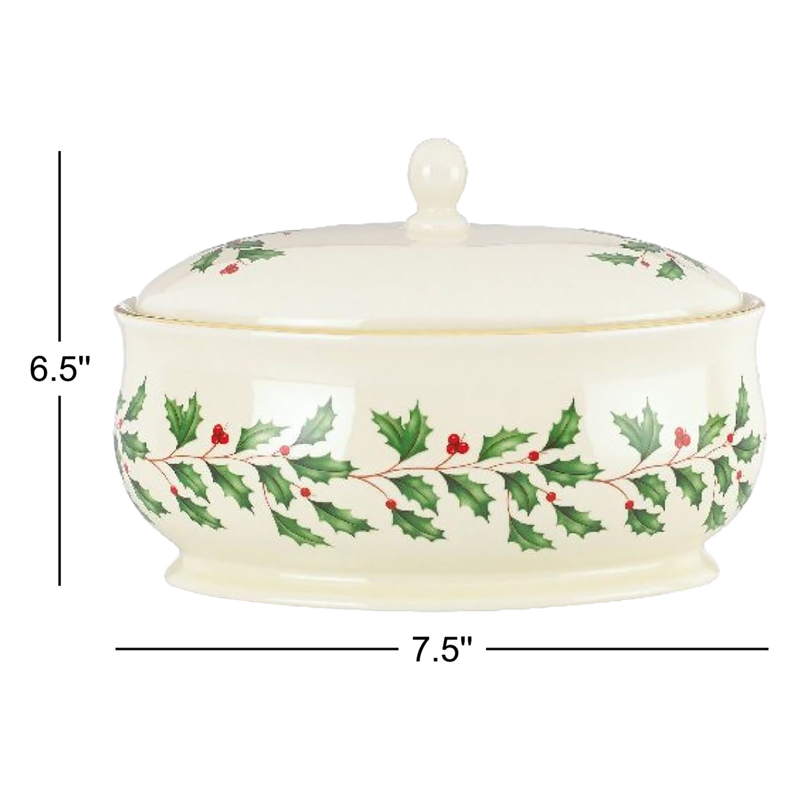 Holiday Porcelain Serving Dish