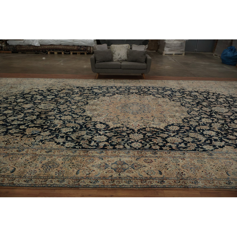 Tapis traditionnel antique à teinture végétale 13 x 24