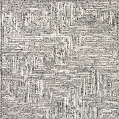 Tapis gris à motif abstrait Bole