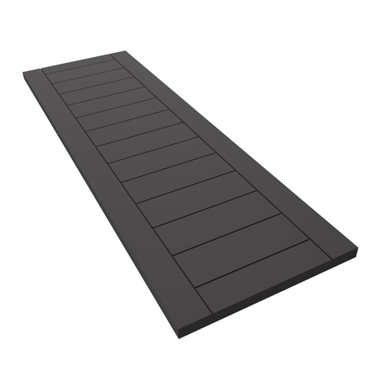 Volets de style moderne EnduraCore, L 12 po, H 60 po, Montagne ombrageuse