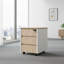 Classeur mobile à 3 tiroirs - Armoire piédestal verrouillable avec roulettes pour le bureau