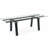 Levante Glass Extendable Table with Wooden Legs-628190400-550550119