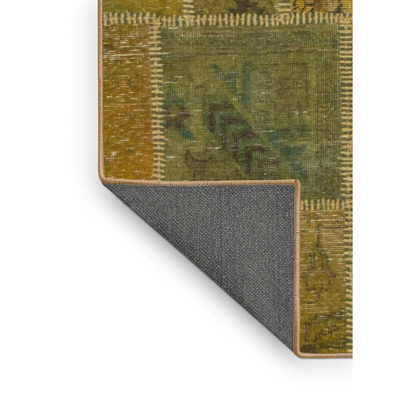 Tapis décoratif multicolore à motif abstrait, Tapis de couloir 2 pi x 5 pi