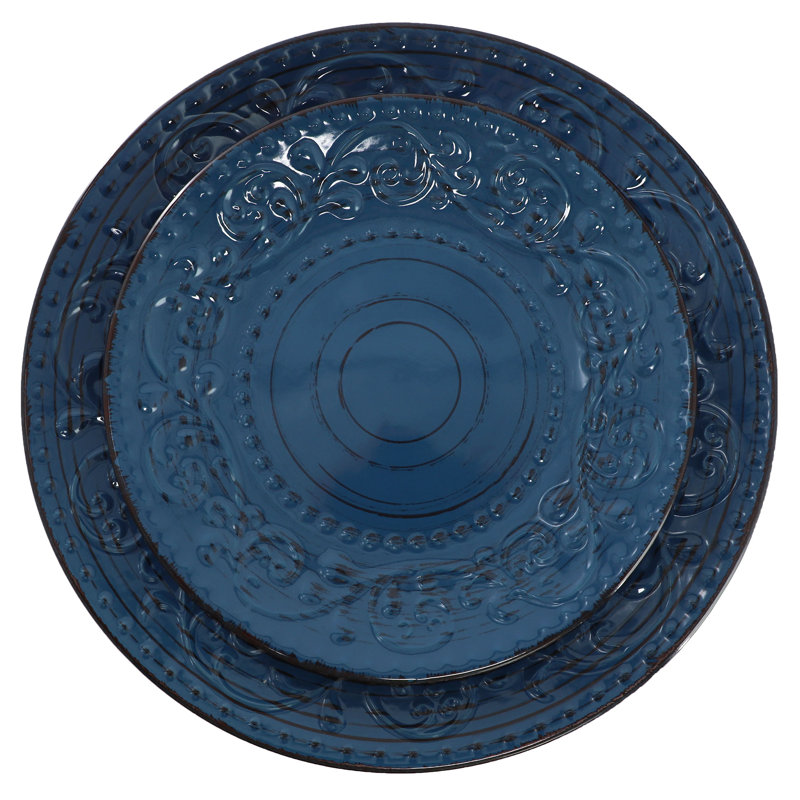  Service de table 16 pièces Radiance Ocean Bloom, Bleu