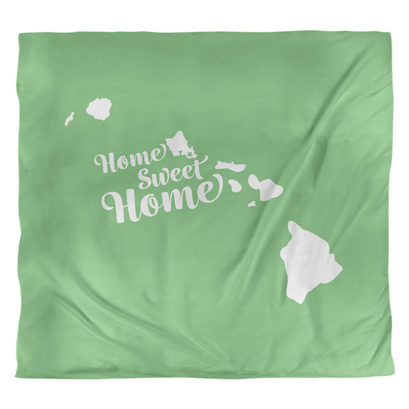 Housse de couette honolulu doux, Housse de couette pour grand lit, Vert, Microfibre