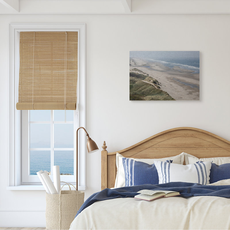 «Sandy Dunes Beach Ariel View Hazy Sky» par Aaron Matheson - photographie, Toile tendue, H 16 po x l 20 po