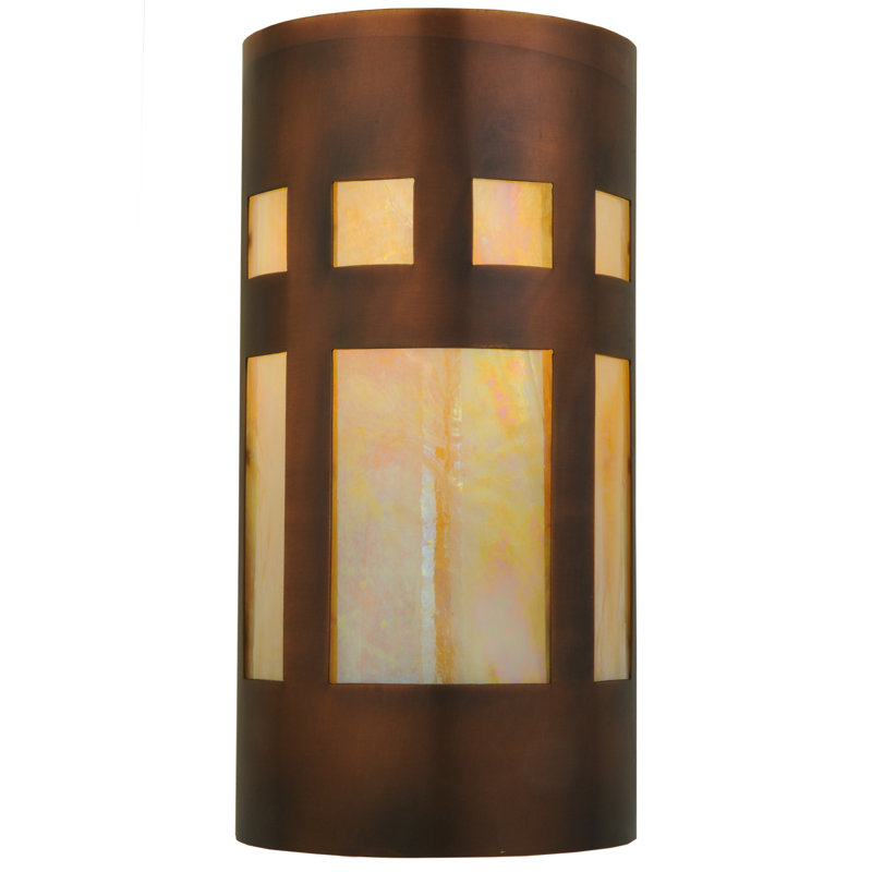 1 - Light Outdoor Bulkhead Light, Brown