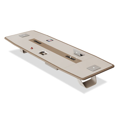Luxury Lacquer Solid Wood Office Conference Table