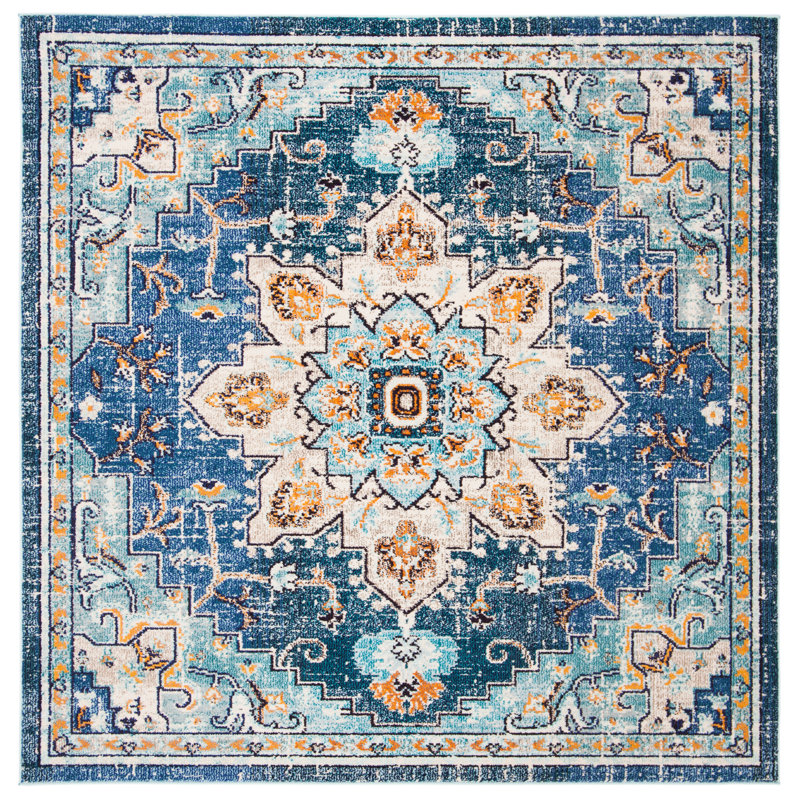 Felty Oriental Indoor Rug, Square 12'