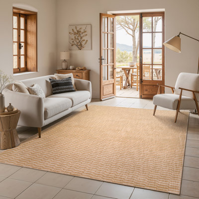 Tapis rouille / beige Orion