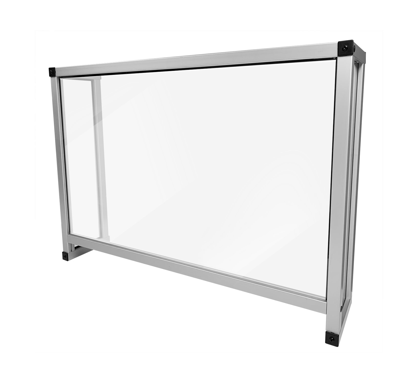 SeparationScreen Enclosed 1 Panel Sneeze Guard with Pass Through Window