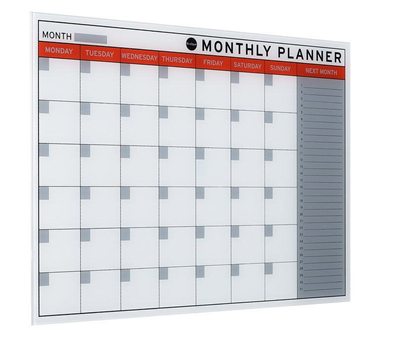 Glass Monthly Planner