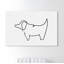 Simple contour de chiot-reproduction d’art-542118540-542230841