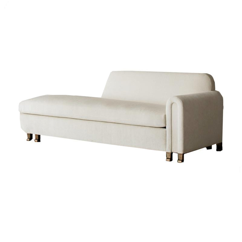 Chaise longue rembourrée Lezlie, Accoudoir à droite (vu de face)