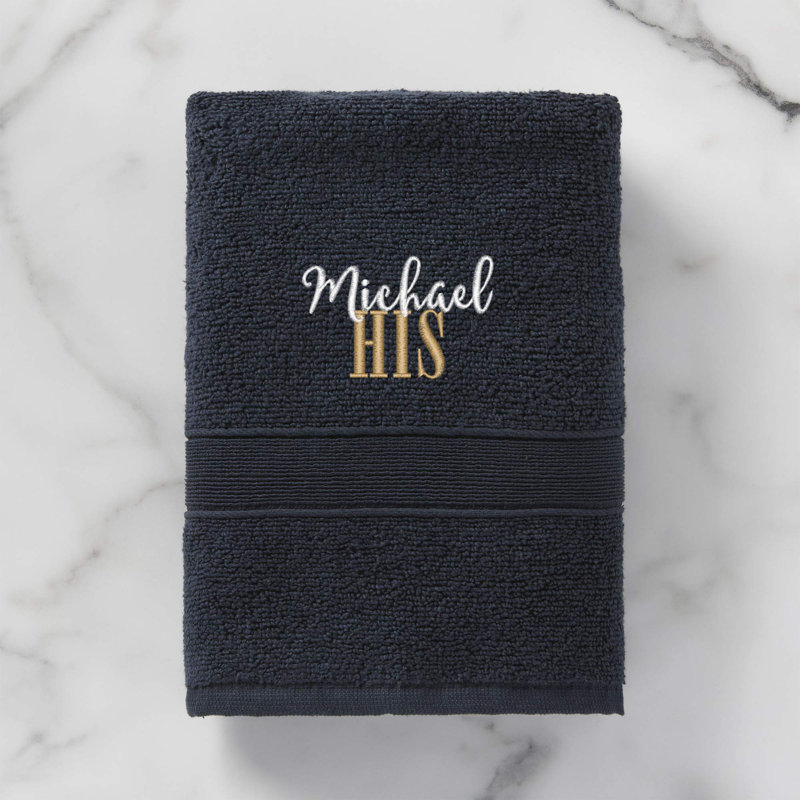 Cotton Midweight Hand Towel, Navy