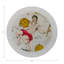 Zodiac Aquarius White Vegan Leather Round Coasters-1660185653