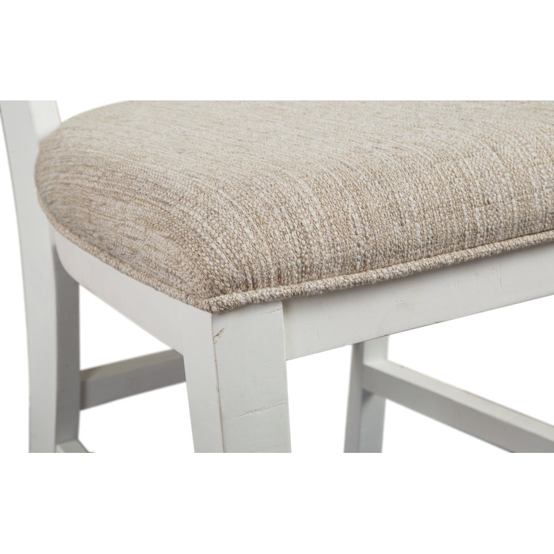 Chaise d'appoint Percheron, Brun, Blanc craie