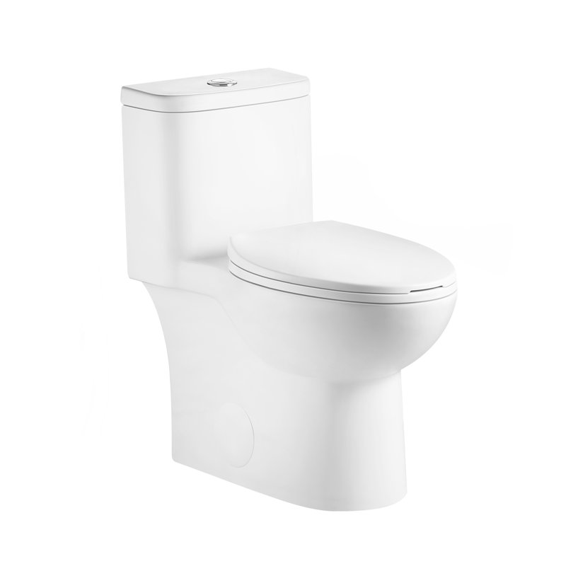 One Piece Toilet With Comfort Chair Seat ADA Height 17"