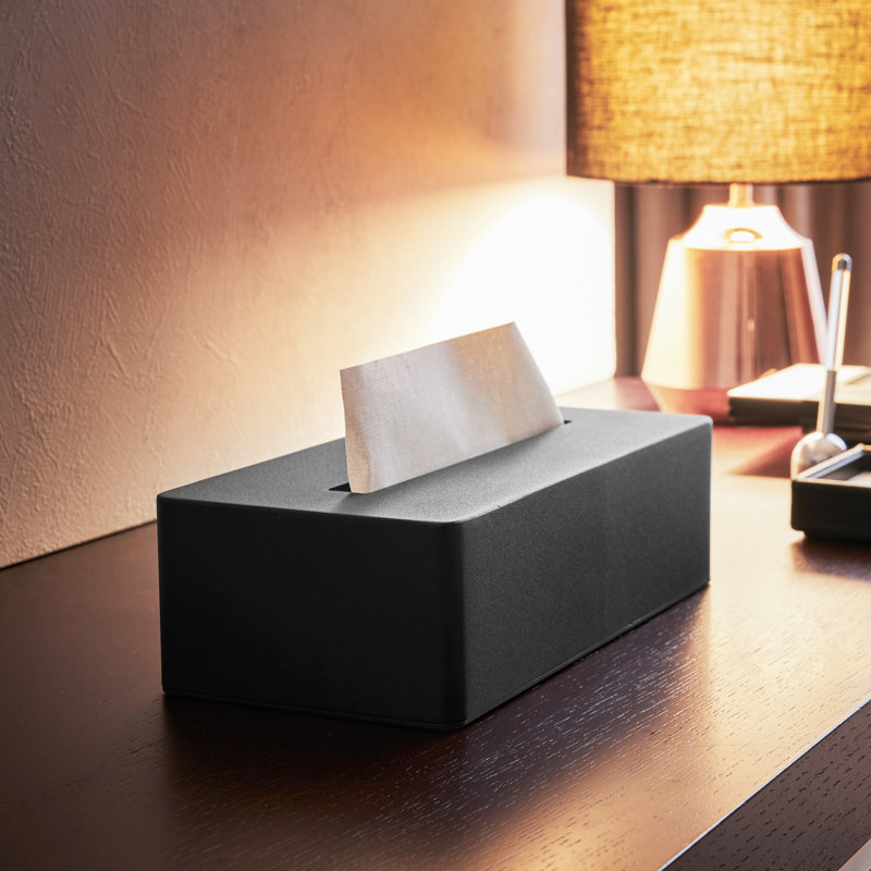 Housse pour boîte à mouchoirs Yamazaki Home, Noir