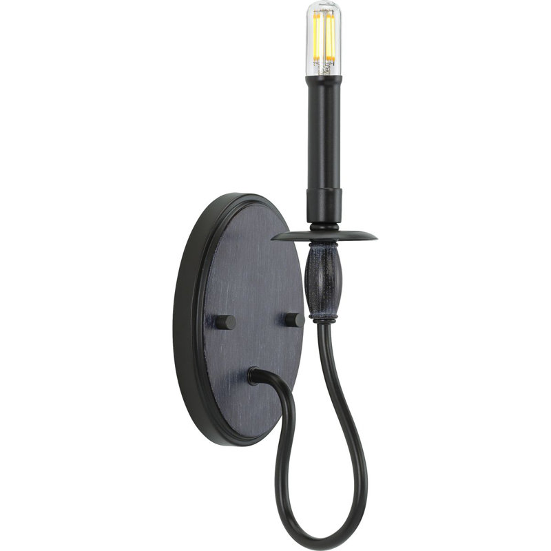 Rourke Armed Sconce, Black