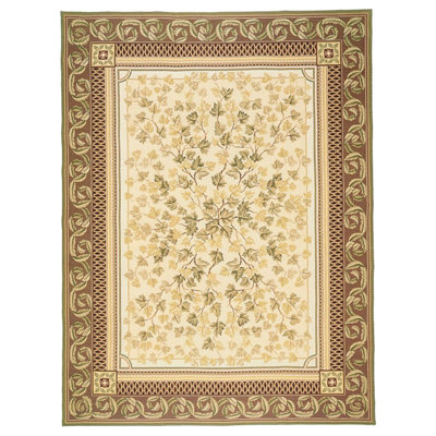 Wool Floral Area Rug