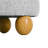 Modern Oval Storage Bench with Spherical Legs for Entryway and Living Room-1044809492