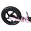 Trottinette à hauteur réglable pour enfants, structure en acier, roues de 12 pouces, finition rose, 5 à 12 ans