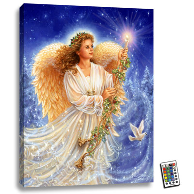 «Stardust Angel» 18 x 24 entièrement imprimé à changement de couleur à DEL
